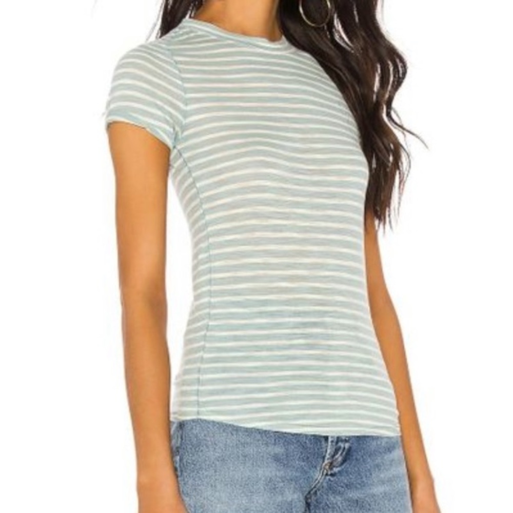 NWT FREE PEOPLE NIGHT SKY STRIPE TEE SHIRT
